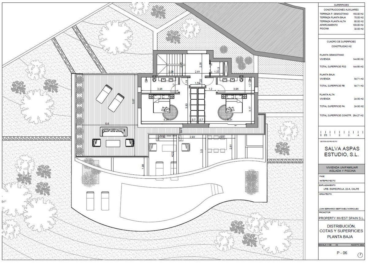 3 soverom Villa til salgs i Calpe / Calp med svømmebasseng garasje - € 1 360 000 (Ref: 9978149)