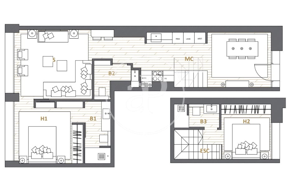 2 camera da letto Appartamento in vendita in Barcelona citta - 495.000 € (Rif: 10033987)