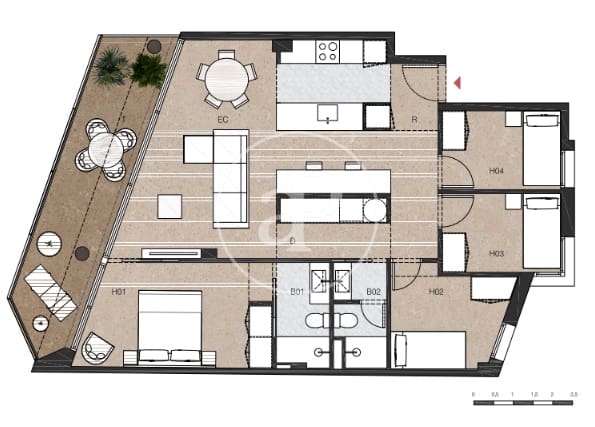 4 sypialnia Apartament na sprzedaż w Sant Cugat del Valles - 790 000 € (Ref: 10047341)