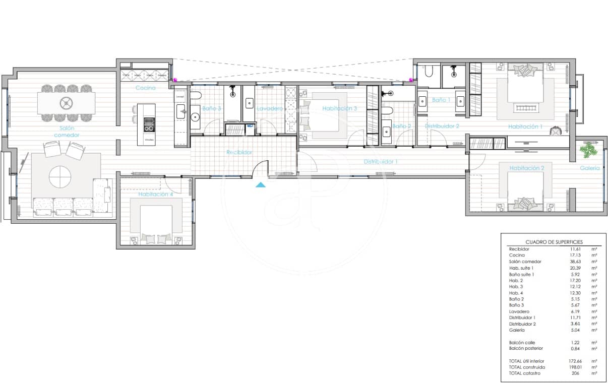 4 quarto Apartamento para venda em Barcelona cidade - 1 790 000 € (Ref: 10049299)