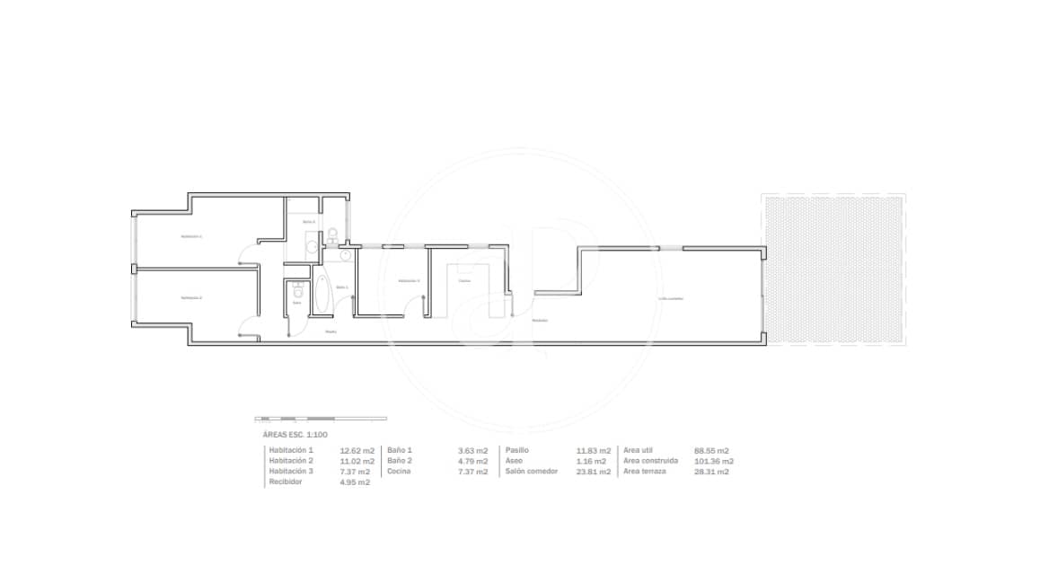 3 soverom Penthouse til salgs i Barcelona by - € 790 000 (Ref: 10062031)