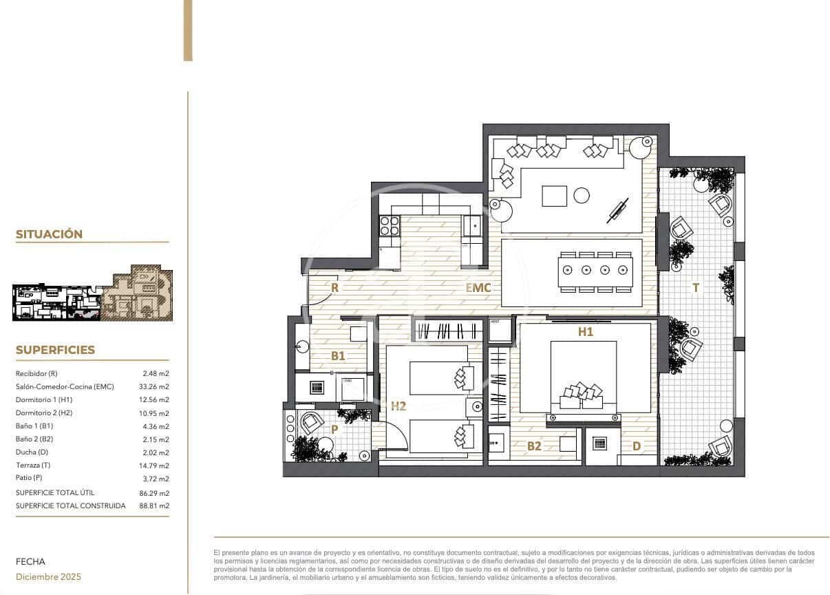 2 bedroom Apartment for sale in Barcelona city - € 770,000 (Ref: 10075561)