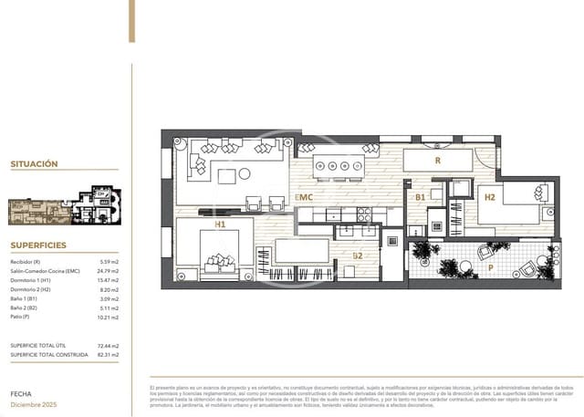 2 sypialnia Apartament na sprzedaż w La Dreta de L'Eixample, Miasto Barcelona - 730 000 € (Ref: 10075562)