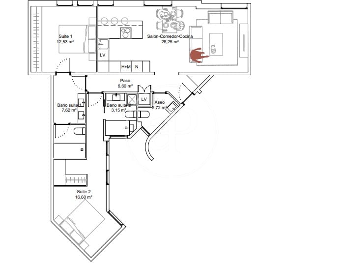 2 bedroom Apartment for sale in Barcelona city - € 865,000 (Ref: 10081064)