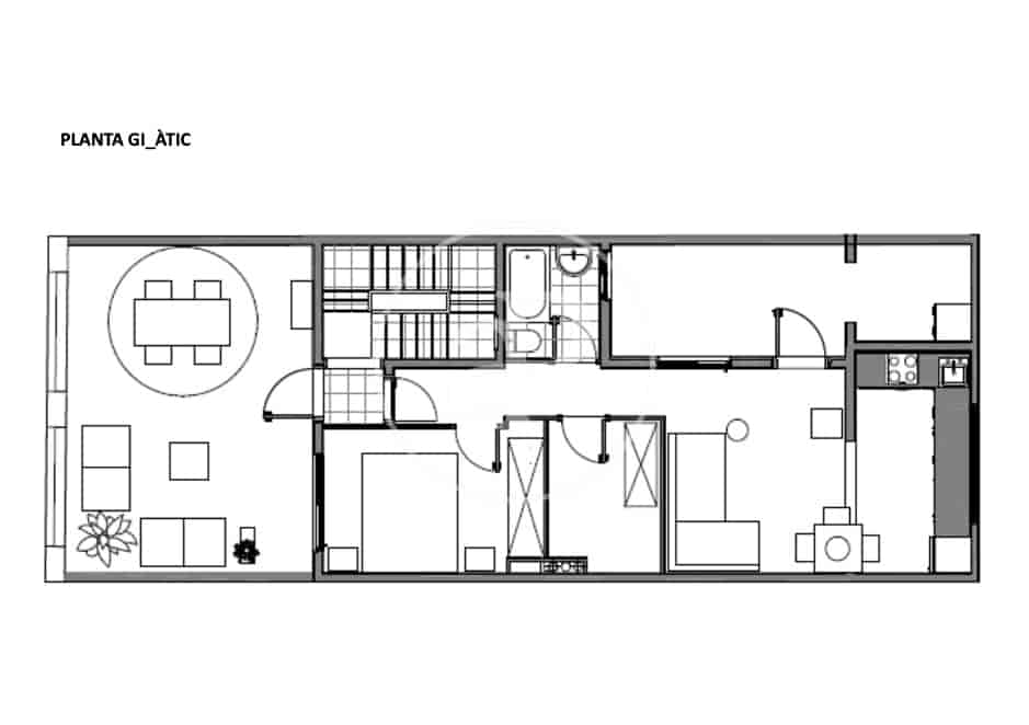 1 slaapkamer Penthouse te koop in Barcelona stad - € 450.000 (Ref: 10089554)