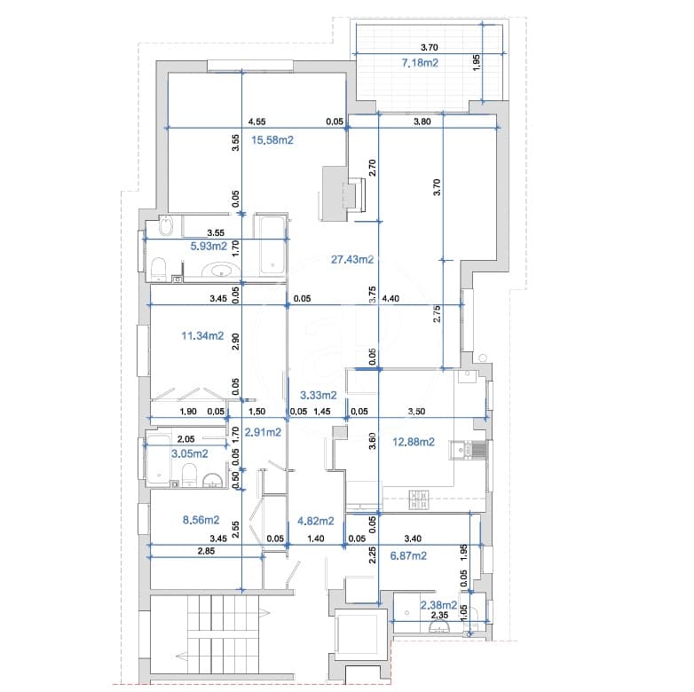 4 makuuhuone Huoneisto vuokrattavana paikassa Barcelona kaupunki mukana 
autotalli - 3 260 € (Ref: 10177093)