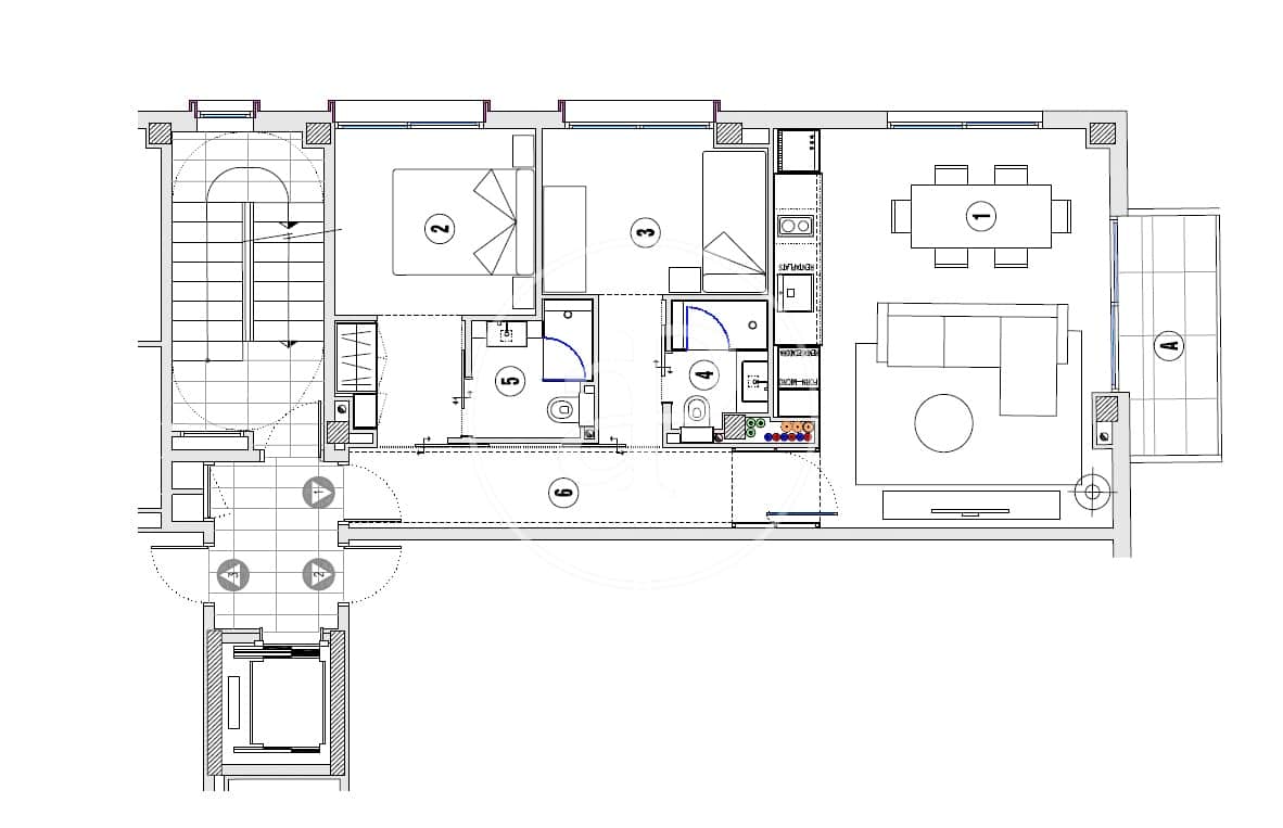 2 soveværelse Lejlighed til leje i Barcelona by med swimmingpool - € 3.950 (Ref: 8726144)