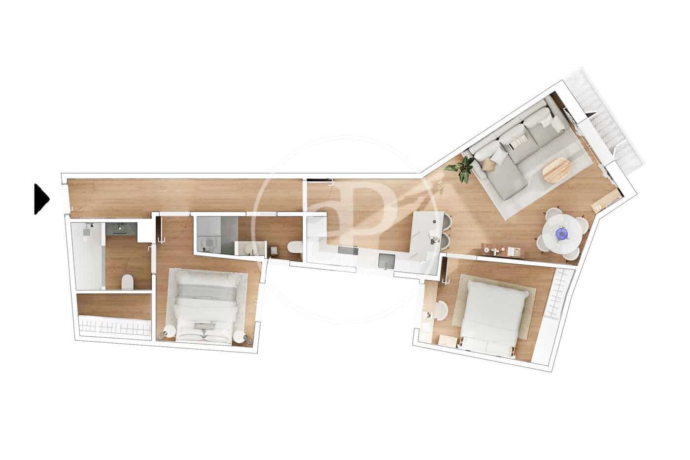 2 sypialnia Apartament na sprzedaż w Miasto Barcelona - 649 000 € (Ref: 8743602)