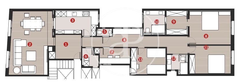 4 soveværelse Lejlighed til salg i Barcelona by - € 1.250.000 (Ref: 8756915)