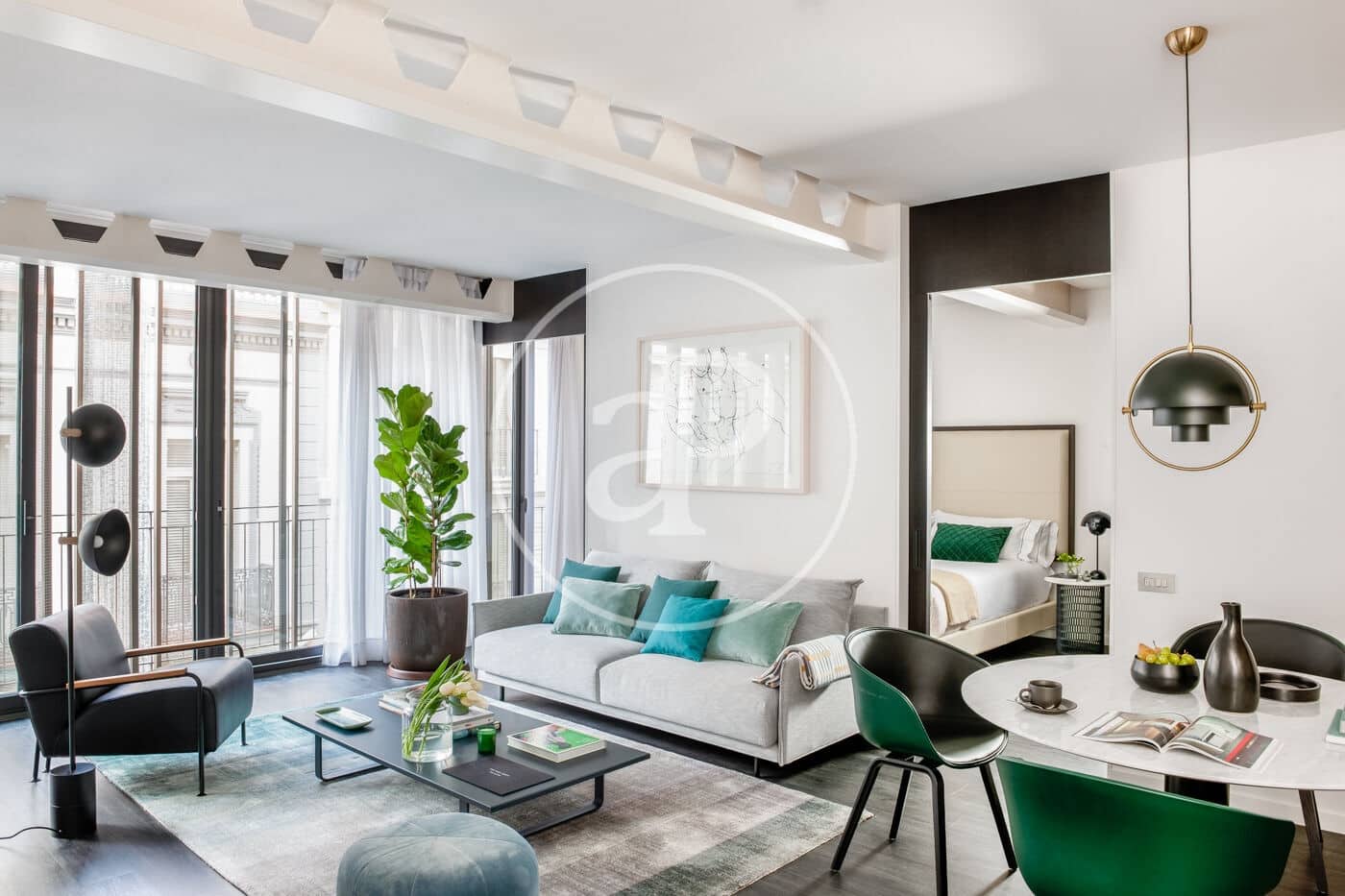 2 soveværelse Lejlighed til leje i Barcelona by med swimmingpool - € 4.800 (Ref: 8767054)