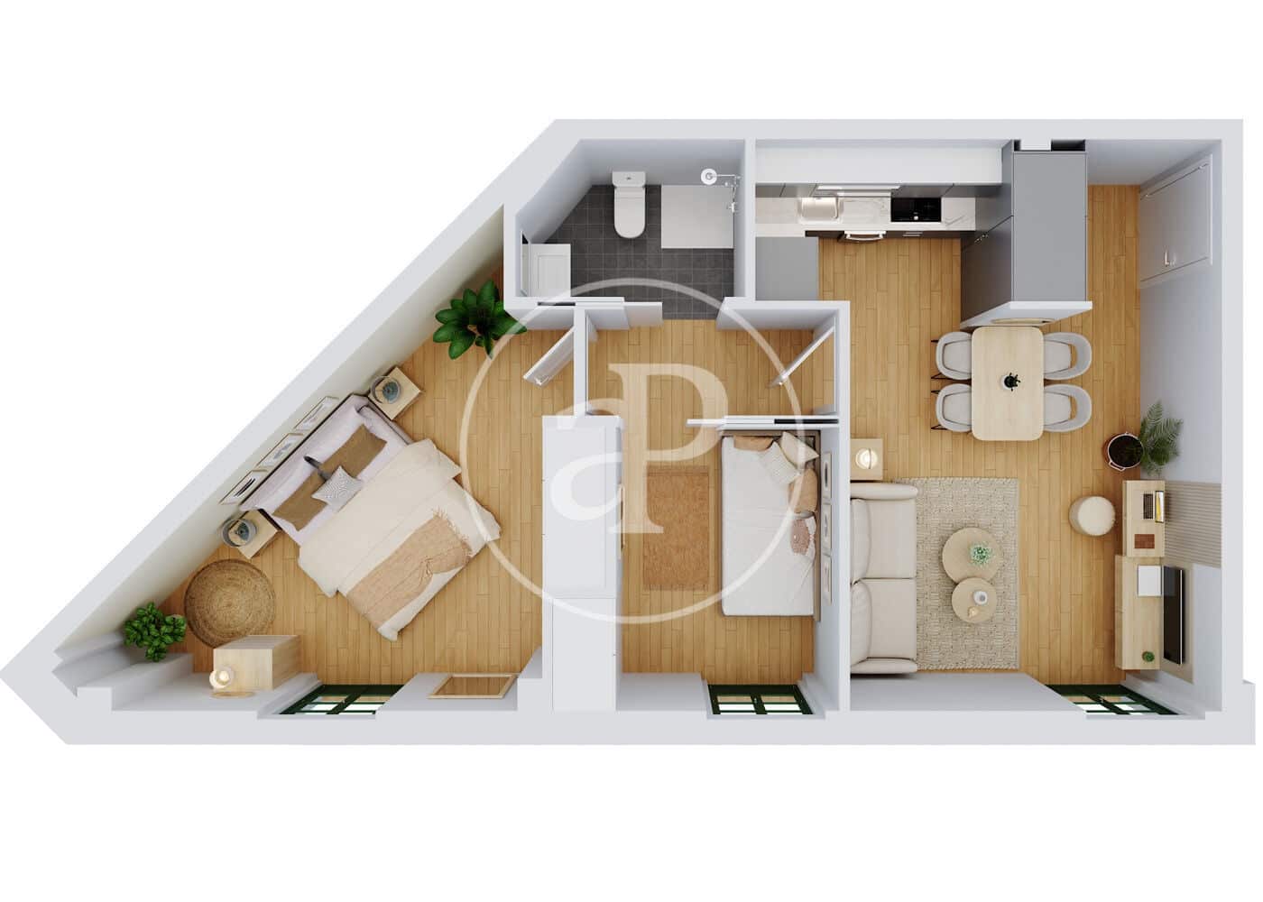 2 slaapkamer Appartement te huur in Barcelona stad - € 2.800 (Ref: 8770613)