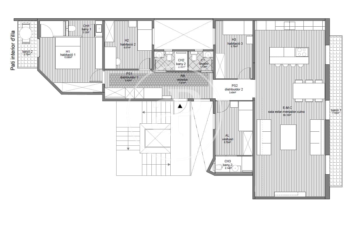 4 soveværelse Lejlighed til salg i Barcelona by - € 1.150.000 (Ref: 8902307)