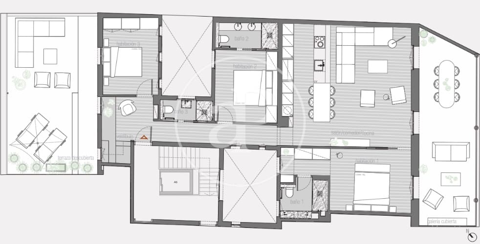 3 camera da letto Attico in vendita in Barcelona citta - 1.795.000 € (Rif: 8915559)