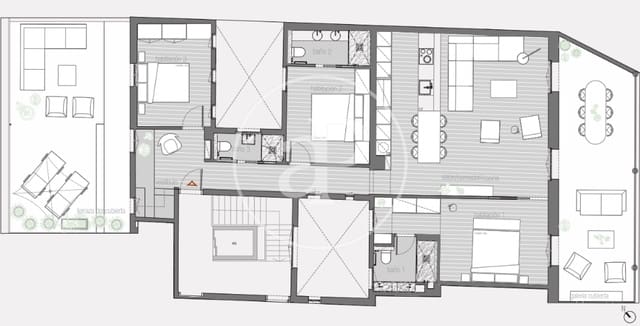 3 quarto Penthouse para venda em Sant Pere, Santa Caterina i La Ribera, Barcelona cidade - 1 795 000 € (Ref: 8915559)