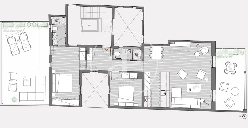 2 camera da letto Attico in vendita in Barcelona citta - 1.495.000 € (Rif: 8915560)