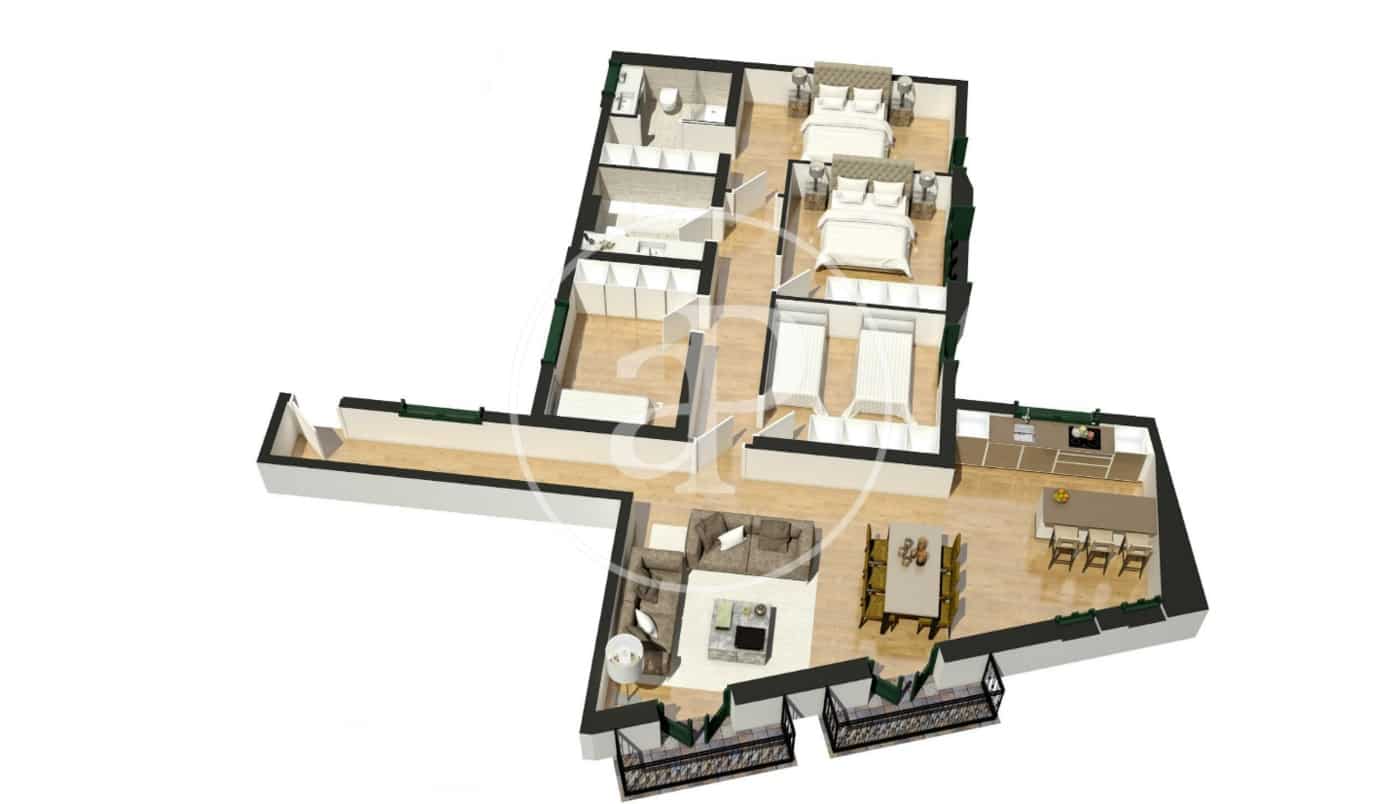 4 slaapkamer Appartement te koop in Barcelona stad - € 1.050.000 (Ref: 8938914)