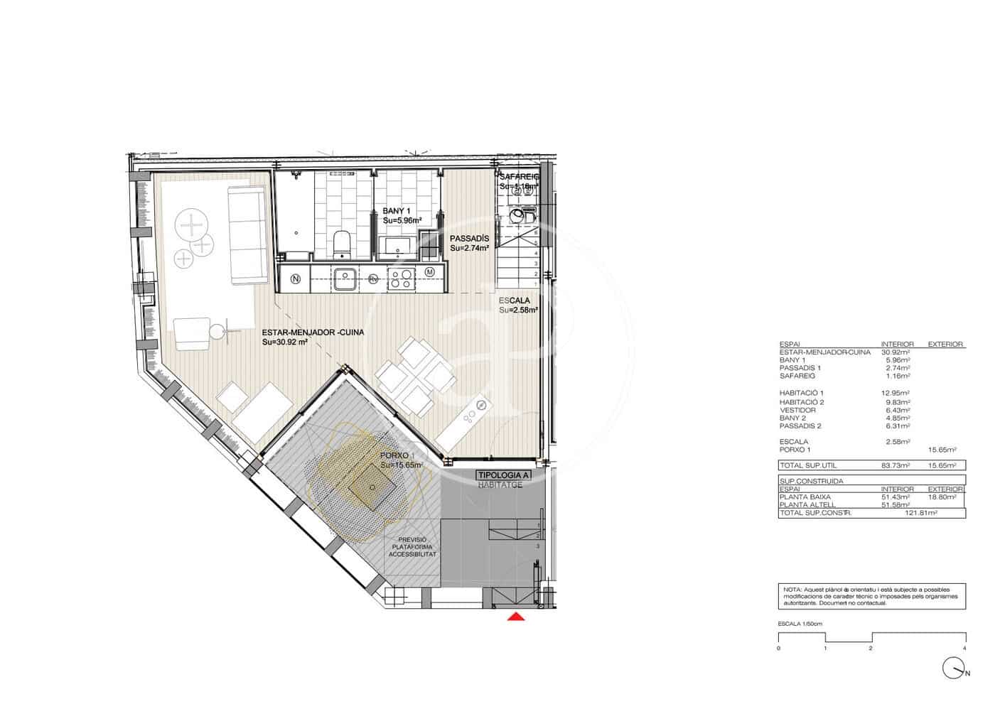 Leilighet til salgs i L'Hospitalet de Llobregat - € 465 000 (Ref: 8986789)