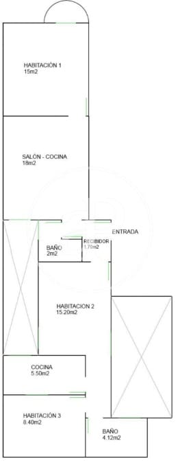 2 soverom Leilighet til salgs i Barcelona by - € 375 000 (Ref: 9014682)