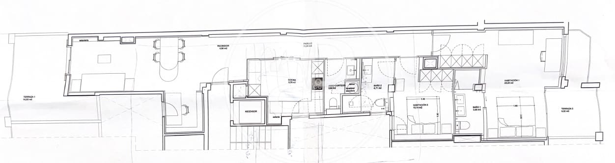 2 quarto Apartamento para venda em Barcelona cidade - 1 180 000 € (Ref: 9020875)