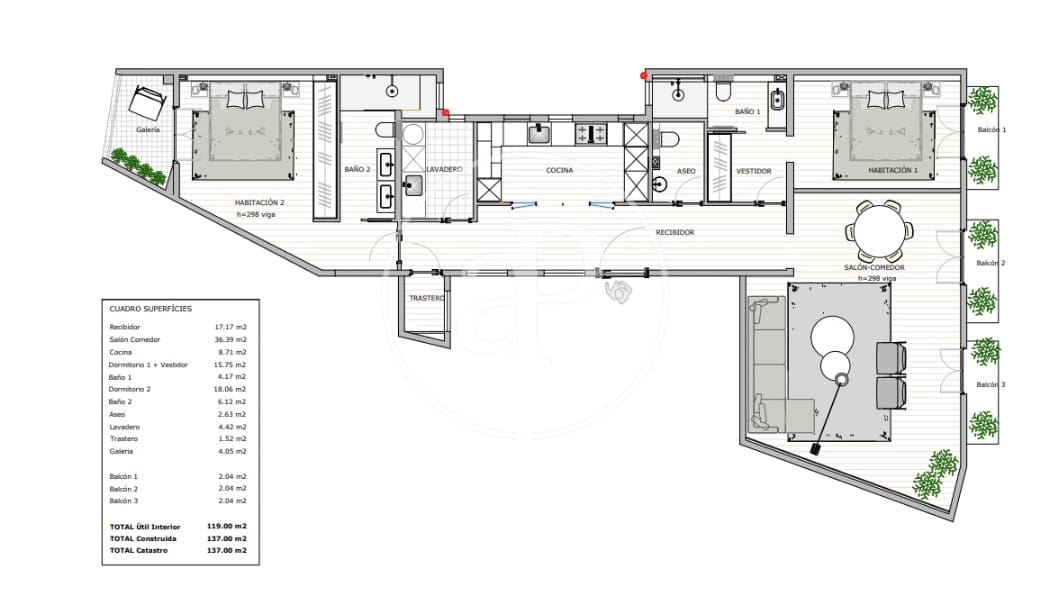 2 soverom Leilighet til salgs i Barcelona by - € 1 160 000 (Ref: 9029905)