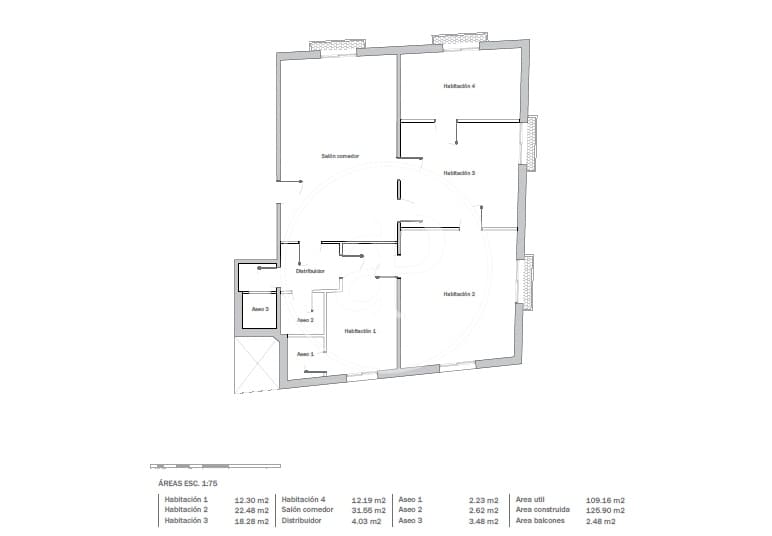 4 sovrum Lägenhet till salu i Barcelona stad - 1 075 000 € (Ref: 9057854)