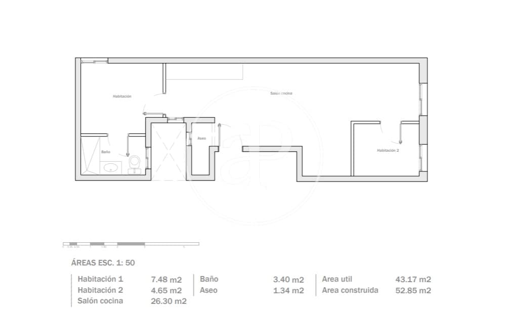 2 soverom Leilighet til salgs i Barcelona by - € 260 000 (Ref: 9069045)