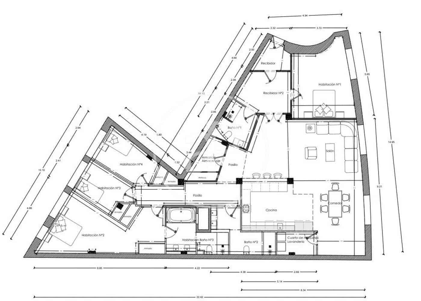 4 soveværelse Lejlighed til salg i Barcelona by - € 1.250.000 (Ref: 9075040)