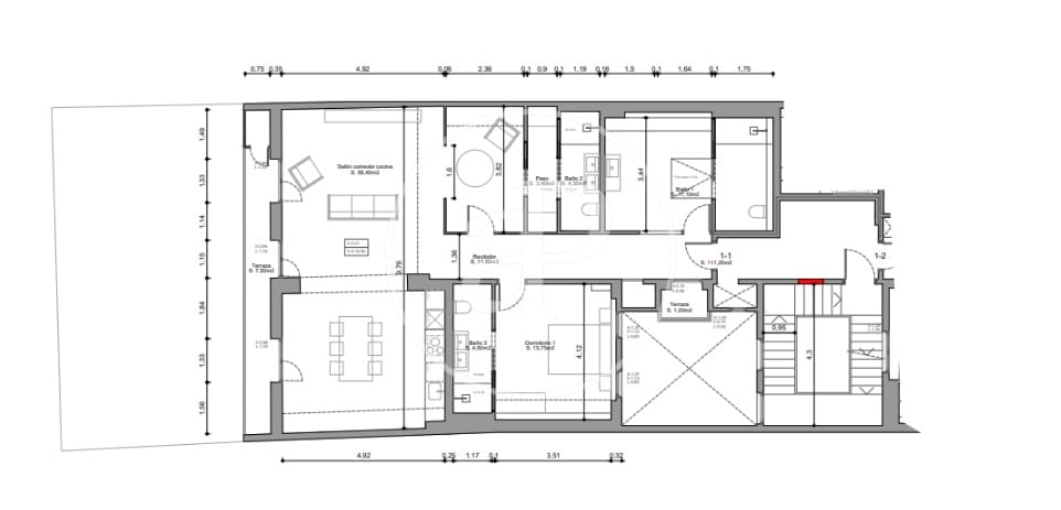 2 soveværelse Lejlighed til salg i Barcelona by - € 645.000 (Ref: 9091853)