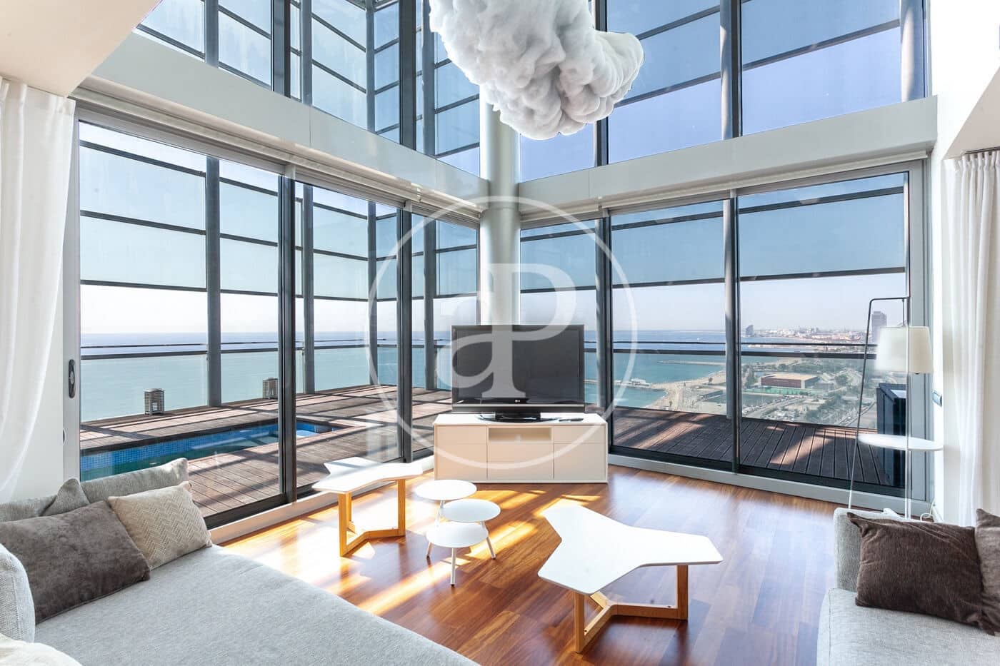 Penthouse de 3 chambres à louer à Barcelone ville avec piscine garage - 10 000 € (Ref: 9099323)