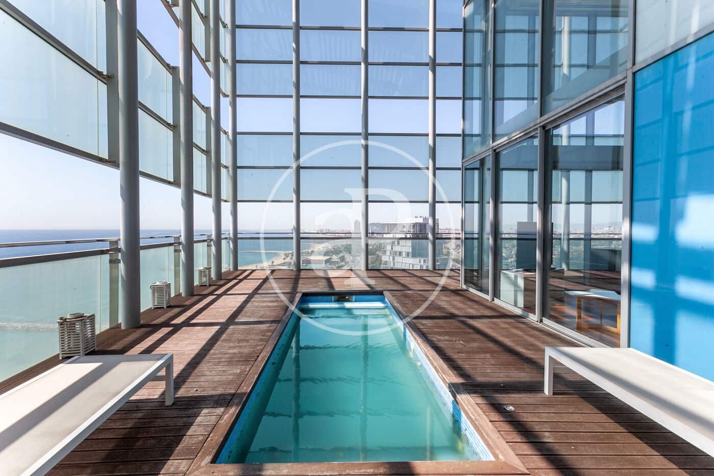 Penthouse de 3 chambres à louer à Barcelone ville avec piscine garage - 10 000 € (Ref: 9099323)