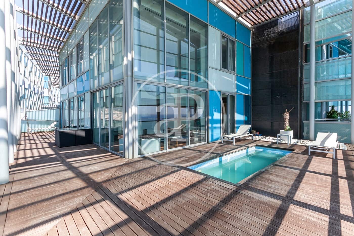 Penthouse de 3 chambres à louer à Barcelone ville avec piscine garage - 10 000 € (Ref: 9099323)