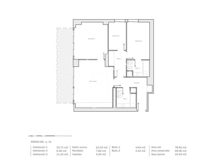 3 soverom Leilighet til salgs i Barcelona by med svømmebasseng - € 885 000 (Ref: 9104842)