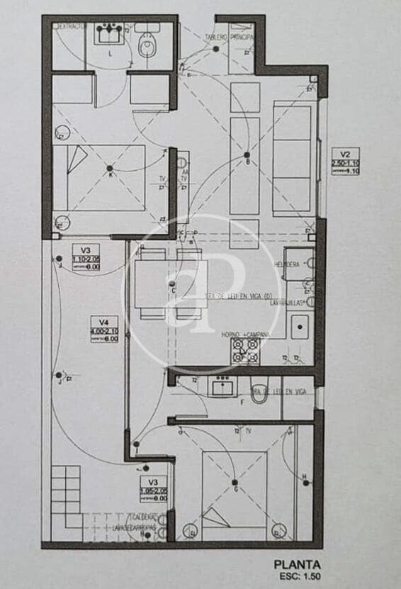 2 sovrum Takvåning att hyra i Barcelona stad - 1 950 € (Ref: 9159693)