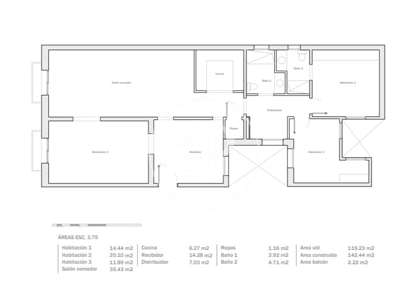 3 soveværelse Lejlighed til salg i Barcelona by med swimmingpool - € 995.000 (Ref: 9165994)