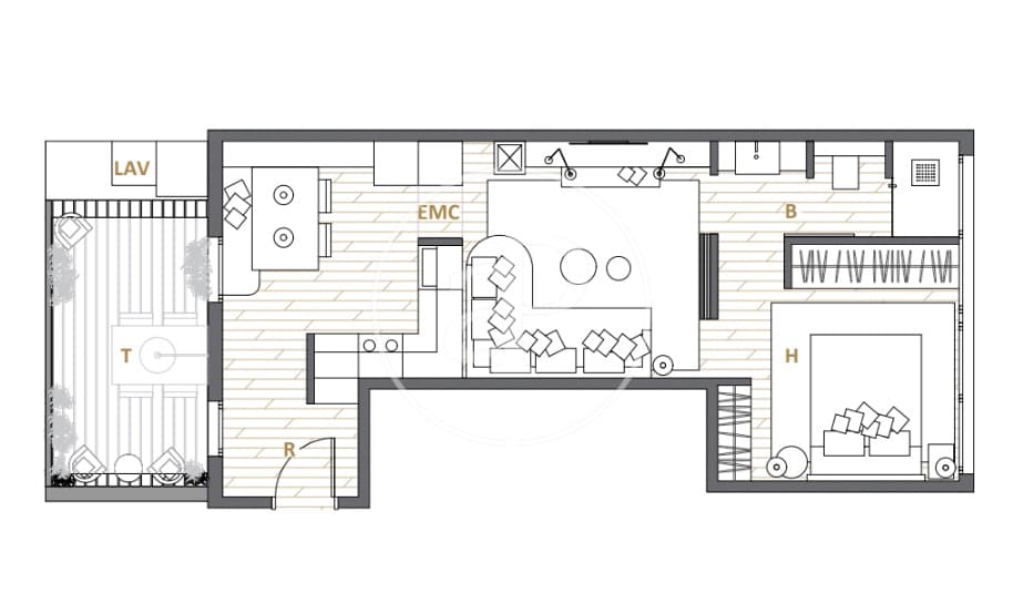 1 soverom Leilighet til salgs i Barcelona by - € 395 000 (Ref: 9204829)