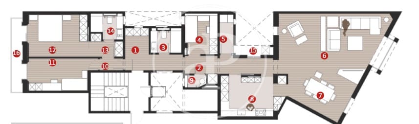 3 makuuhuone Huoneisto myytävänä paikassa Barcelona kaupunki - 1 800 000 € (Ref: 9237761)