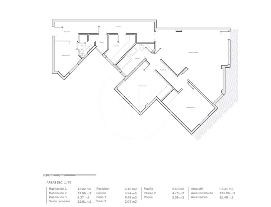 3 soverom Leilighet til salgs i Barcelona by - € 690 000 (Ref: 9240372)