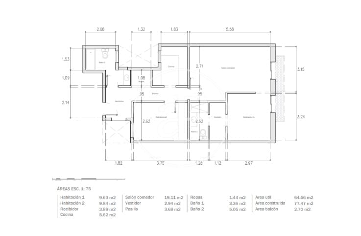 2 bedroom Apartment for sale in Barcelona city - € 725,000 (Ref: 9264479)