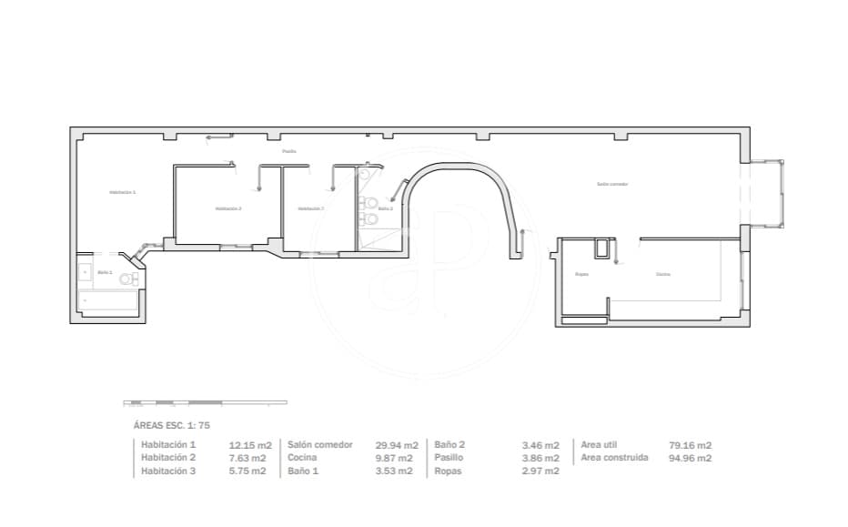 3 soveværelse Lejlighed til salg i Barcelona by - € 520.000 (Ref: 9276307)