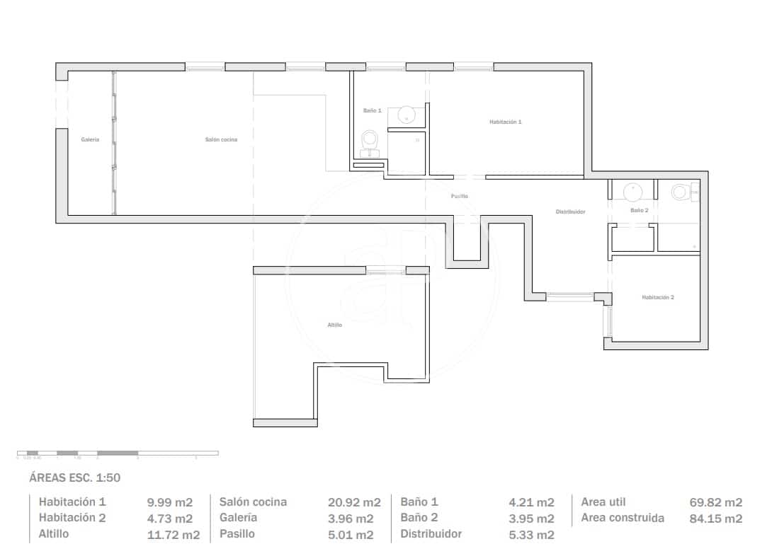 2 soveværelse Lejlighed til salg i Barcelona by - € 475.000 (Ref: 9330626)