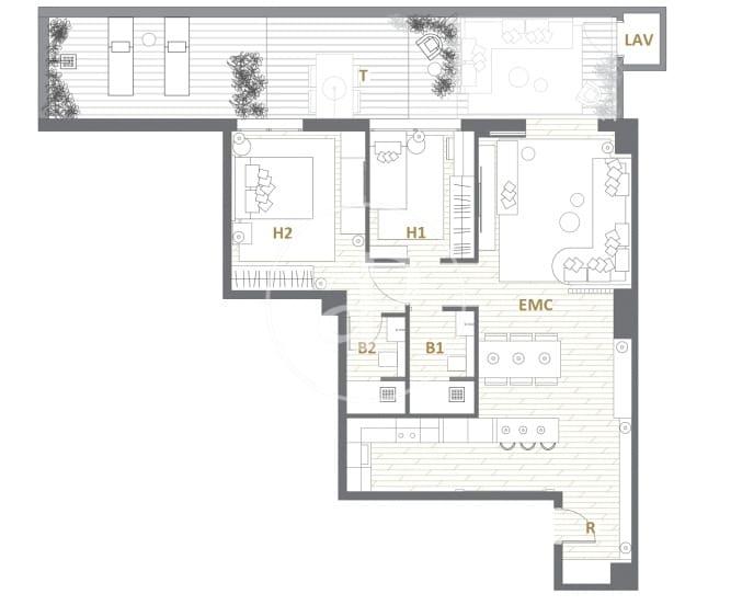 2 bedroom Apartment for sale in Barcelona city - € 845,000 (Ref: 9359575)