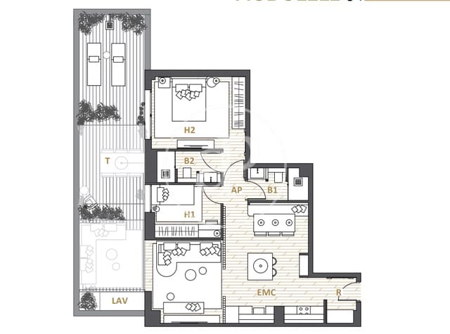 2 bedroom Apartment for sale in Sant Gervasi - Galvany, Barcelona city - € 835,000 (Ref: 9359577)