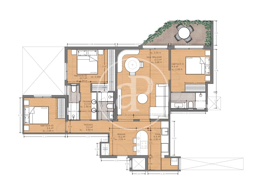 3 soverom Leilighet til salgs i Barcelona by - € 995 000 (Ref: 9367488)