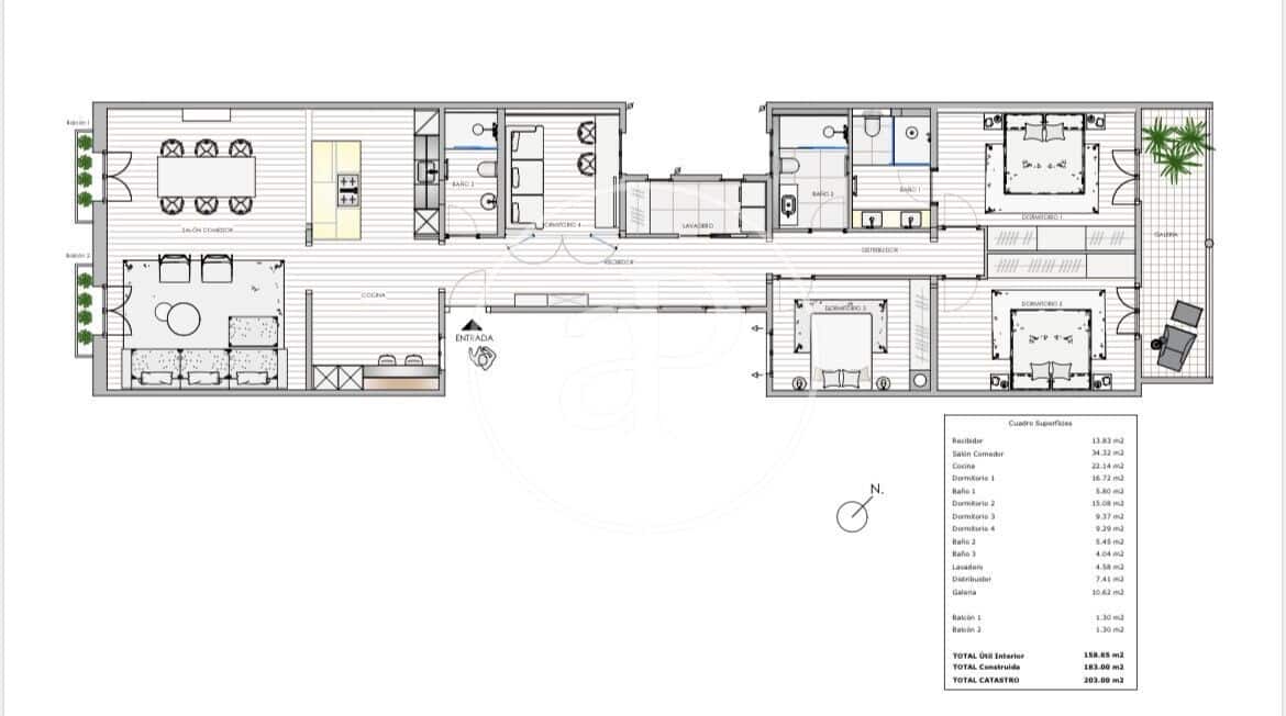 4 bedroom Apartment for sale in Barcelona city - € 1,720,000 (Ref: 9372002)