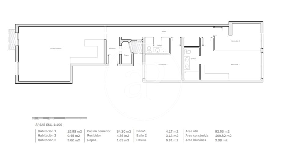 3 slaapkamer Appartement te koop in Barcelona stad - € 790.000 (Ref: 9398468)