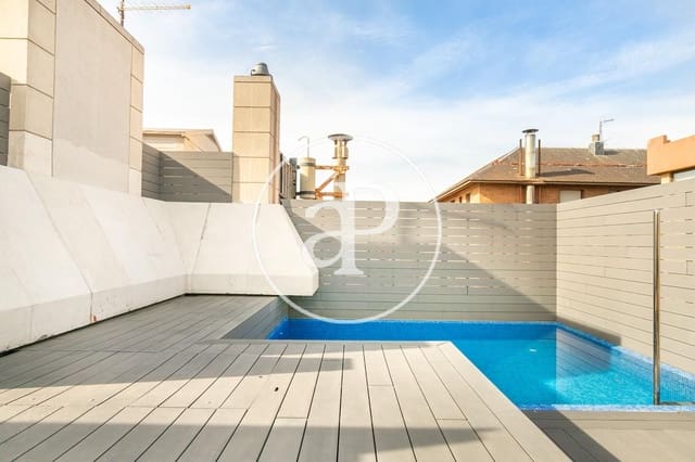 4 Zimmer Penthouse zu vermieten in Les Tres Torres, Barcelona Stadt mit Pool - 6.000 € (Ref: 9406821)