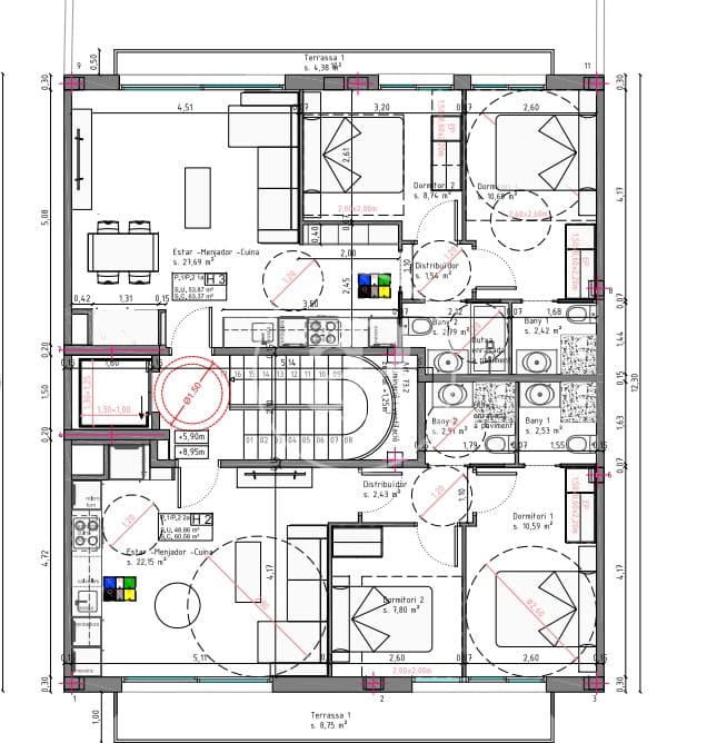 2 slaapkamer Appartement te huur in Barcelona stad - € 2.350 (Ref: 9406825)