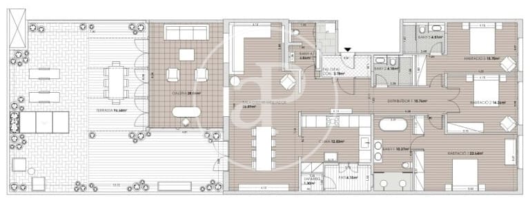 3 soverom Leilighet til salgs i Barcelona by - € 2 200 000 (Ref: 9410955)