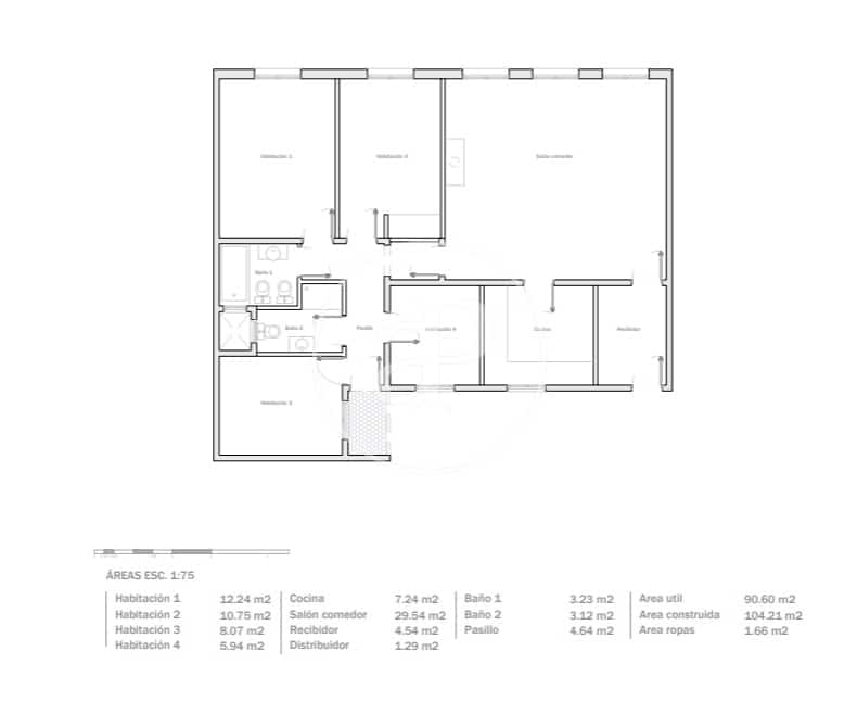 4 sovrum Lägenhet till salu i Barcelona stad - 460 000 € (Ref: 9415904)