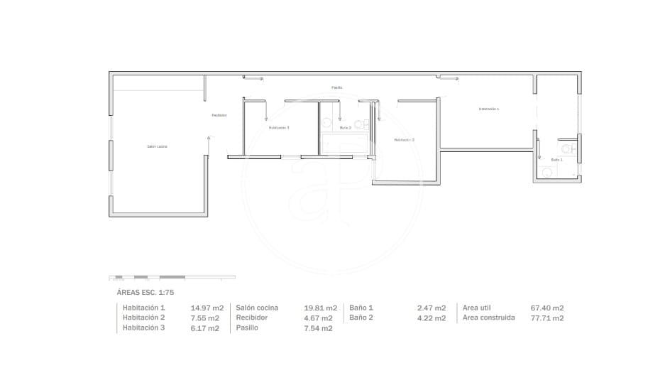 3 Zimmer Apartment zu verkaufen in Barcelona Stadt - 650.000 € (Ref: 9459483)